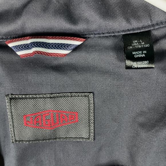 Jaguar Jacket Mens Large Navy Windbreaker Driver Graphic Lined Automotive Racing - Picture 5 of 16
